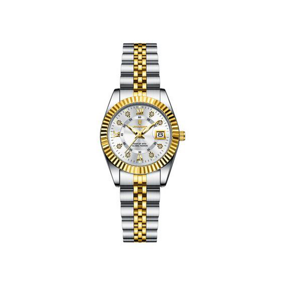 Women's Round Dial Analog Quartz Watch