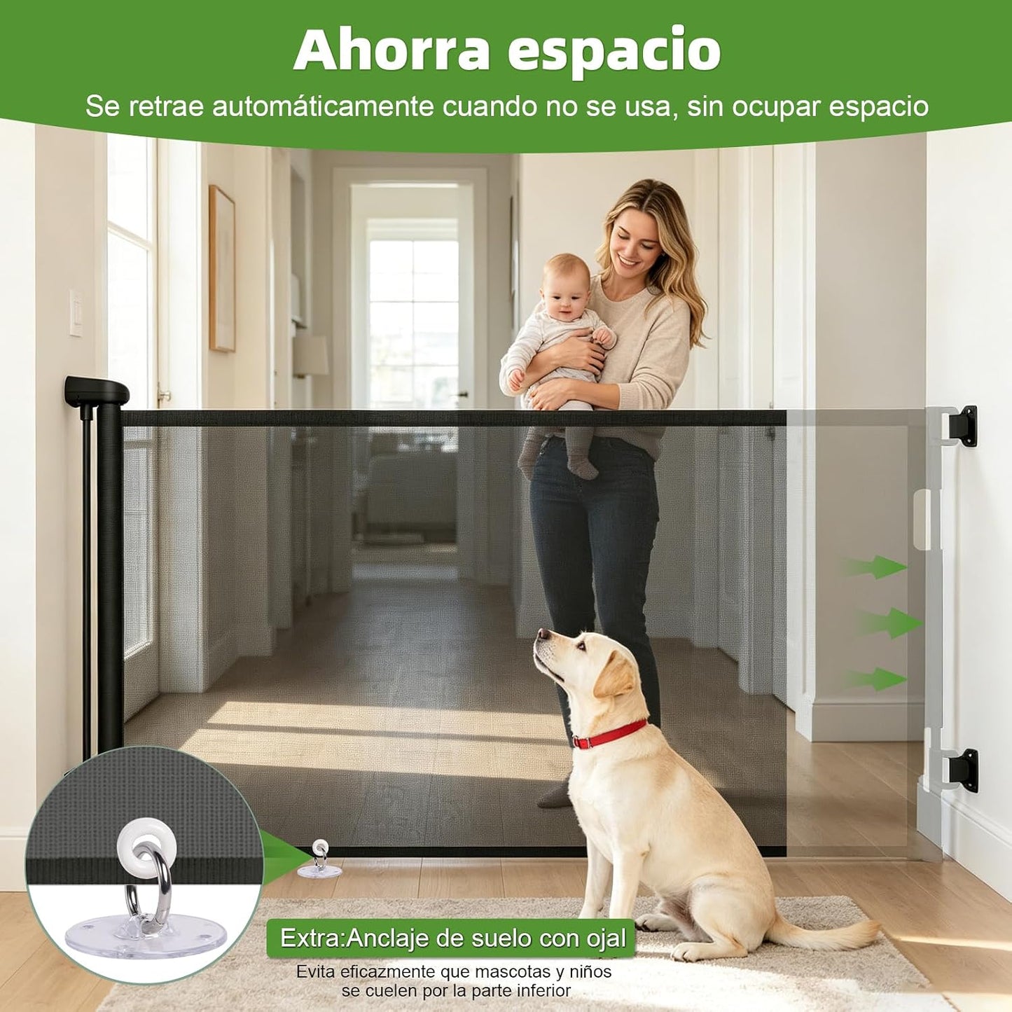 Protege a tu bebé de las zonas peligrosas de tu hogar.