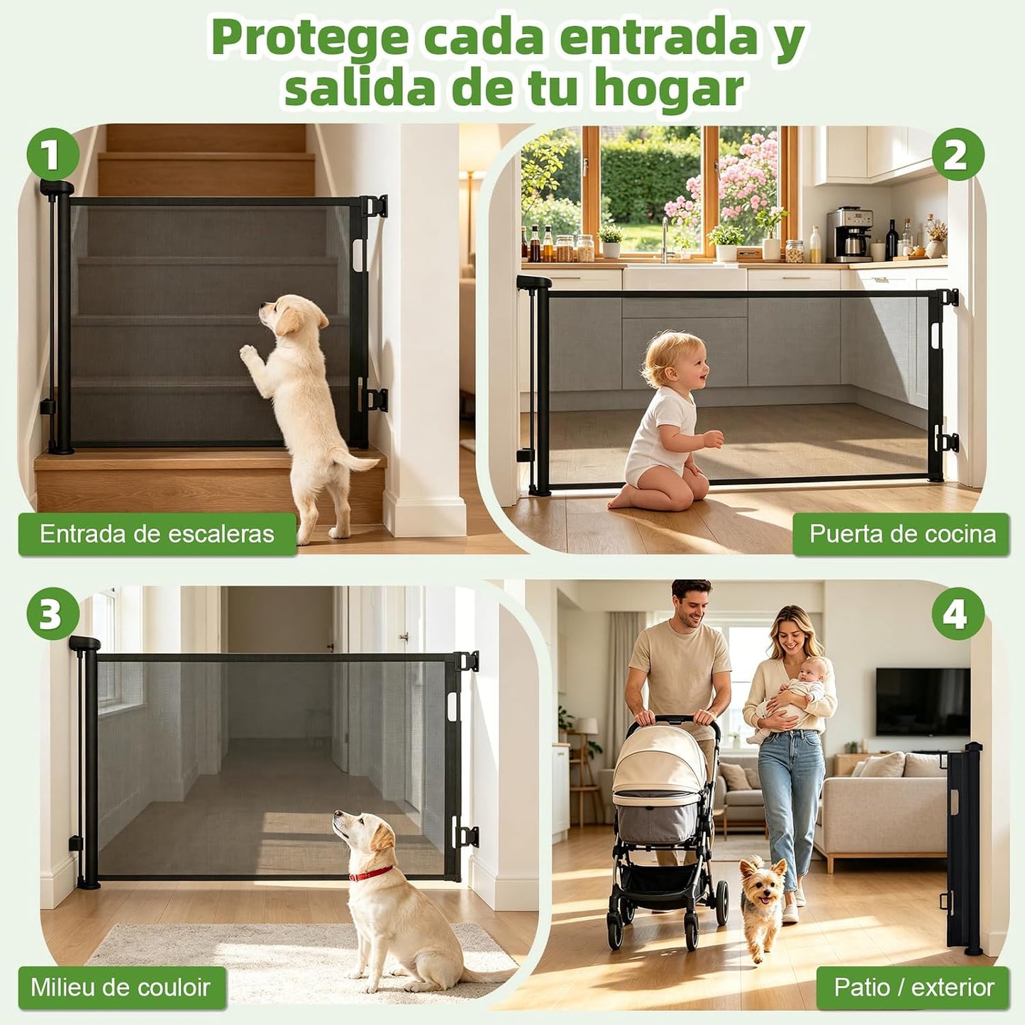 Protege a tu bebé de las zonas peligrosas de tu hogar.
