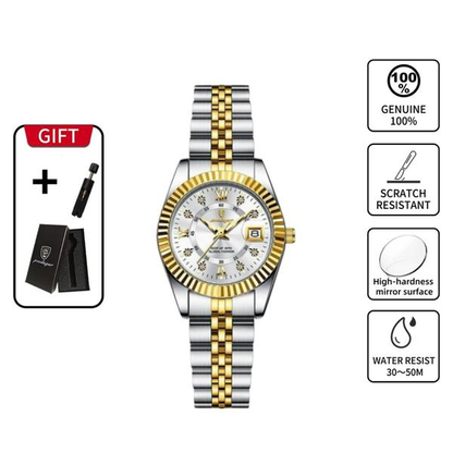 Women's Round Dial Analog Quartz Watch