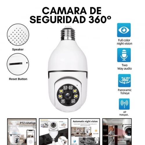 ¡SEGURIDAD 360° DESDE TU CELULAR! Cámara de Seguridad 360°