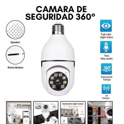 ¡SEGURIDAD 360° DESDE TU CELULAR! Cámara de Seguridad 360°
